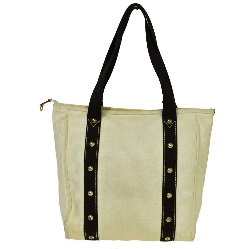 LOUIS VUITTON Cabas MM Tote Shoulder Bag Antigua Canvas Ivory M40036 65JH406 - Picture 4 of 16